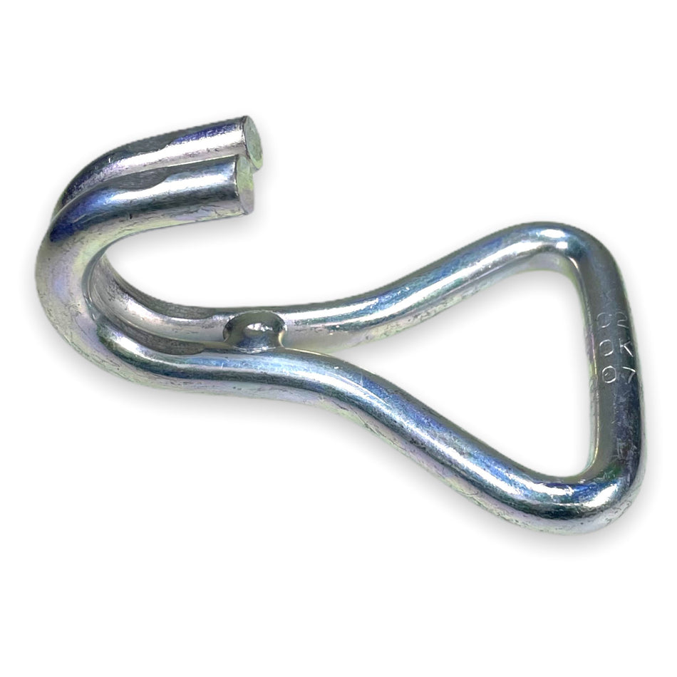 Claw Hook, 50mm Bichromated Steel, 2000kg capacity, close-up of sturdy metal construction, ideal for heavy-duty load restraint.