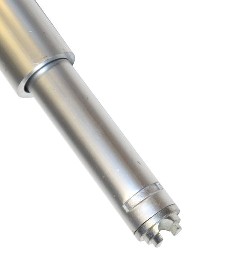 Round Aluminium Shoring Bar, adjustable 2385-2760mm, shown as a close-up of a sturdy, silver metal cylinder, essential for load restraint.