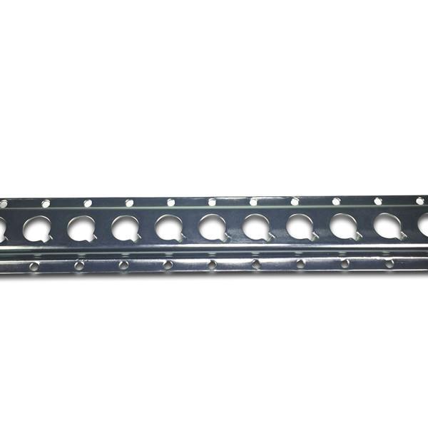 Zinc Plated 1806 Track, 3 metre length, featuring holes for secure load restraint, crafted from S250 carbon steel, ideal for commercial vehicles and HGV trailers.