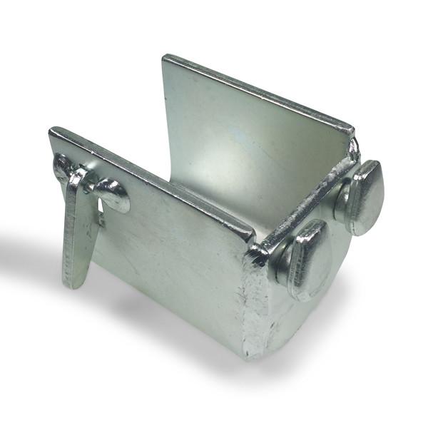 Load Bar Cup (Clip Type) for 60 x 40mm Bars, featuring welded construction and forged location pins, designed to fit a 25mm round hole anchor.