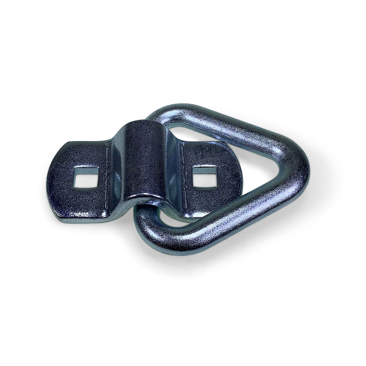 Close-up of LR1 Lashing Ring with Cleat (5.0 tonne), featuring a metal object with square holes, designed for robust load restraint applications.