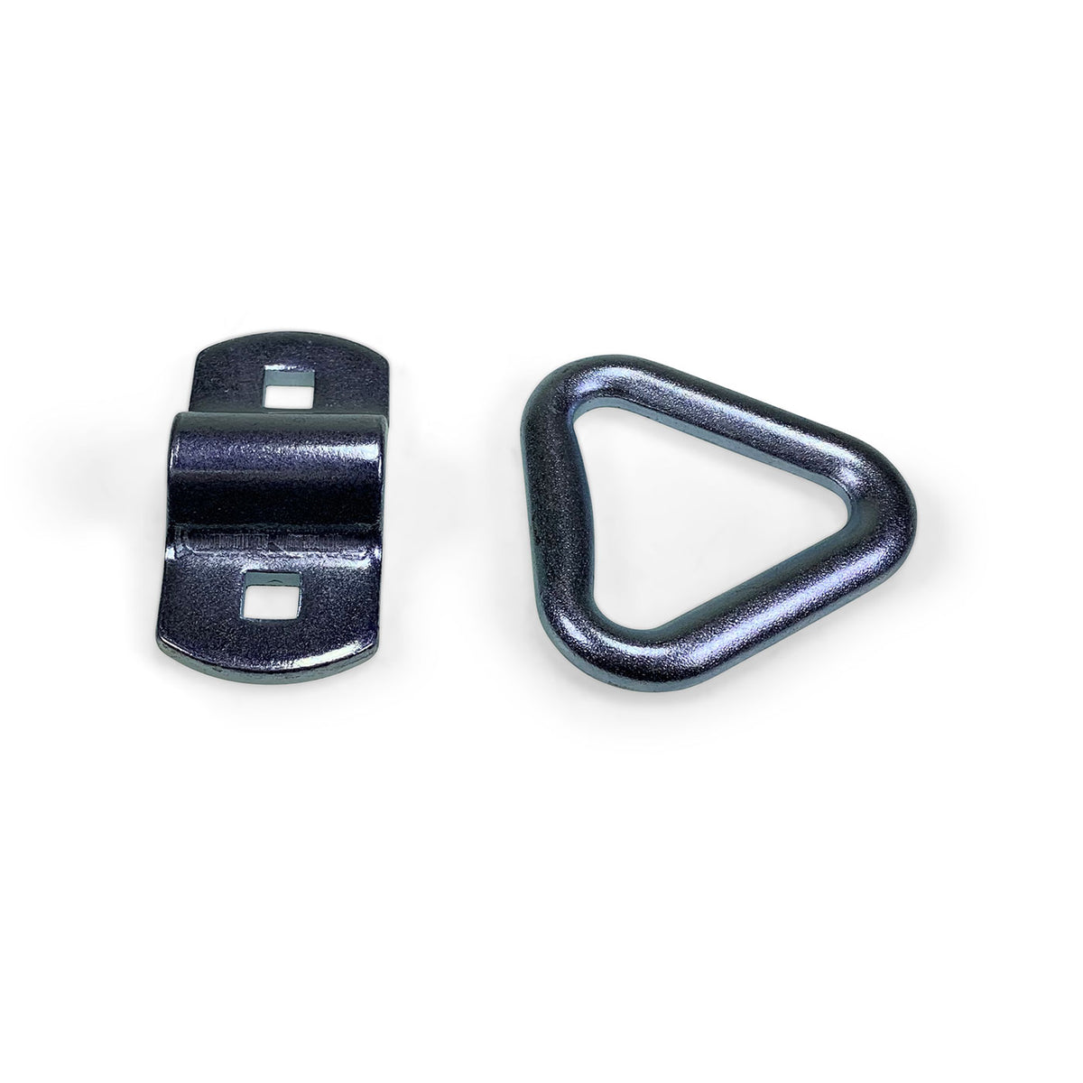 LR1 Lashing Ring with Cleat (5.0 tonne) features a metal triangle with bolt/weld cleat, suitable for heavy-duty load restraint applications.