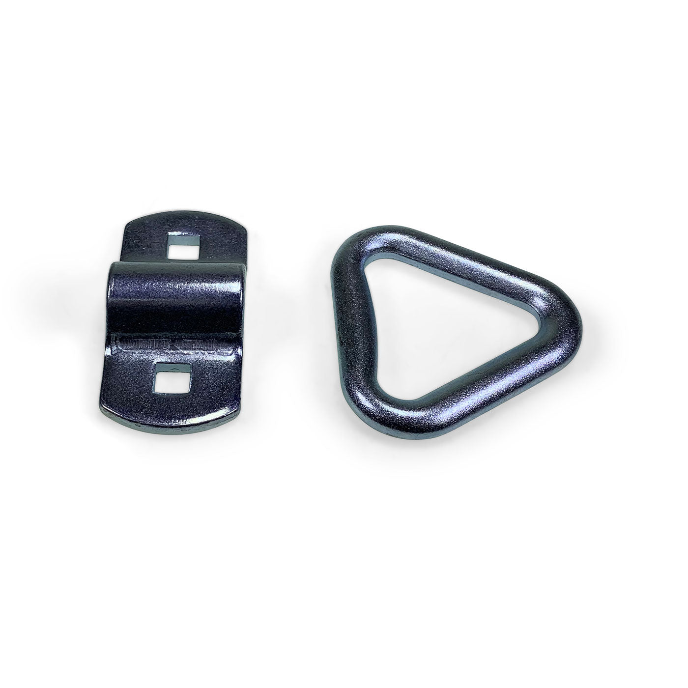 LR1 Lashing Ring with Cleat (5.0 tonne) features a metal triangle with bolt/weld cleat, suitable for heavy-duty load restraint applications.