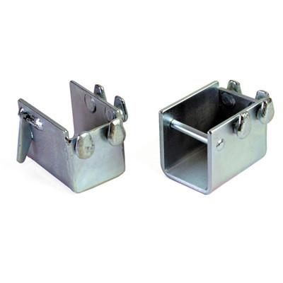 Load Bar Cups - Storage (pair) with metal construction, featuring forged pins for track storage. Designed to fit 60mm x 40mm load bars and 25mm diameter anchor tracks.