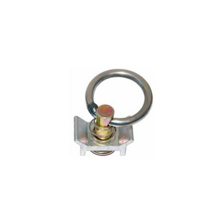 Single Stud Fitting for 20mm holes, featuring a robust metal ring with bolt, 5mm x 39mm diameter, and 61mm height, 1800kg breaking strength.